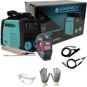 Maquina De Soldar Inverter 120a Mma+electrodo Y Careta - Tyt Celeste