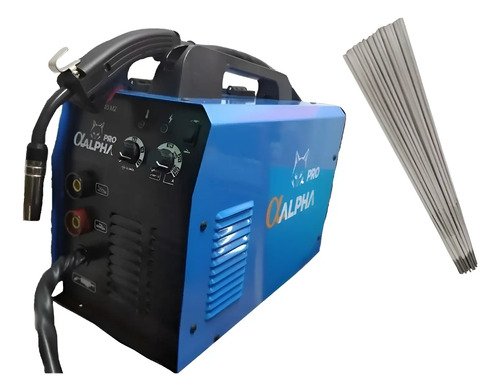 Soldadora Inverter Mig C/ Gas / Flux Alpha Pro 160amp 2en1 | Azul