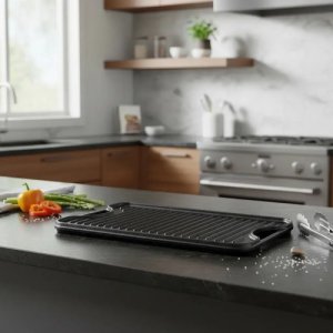 Plancha Hierro Curado Reversible 47x25cm Victoria