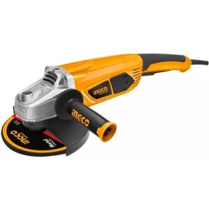 Amoladora Angular 2400w Ingco 230mm Diametro Disco Color Amarillo Frecuencia 50hz 60 Hz