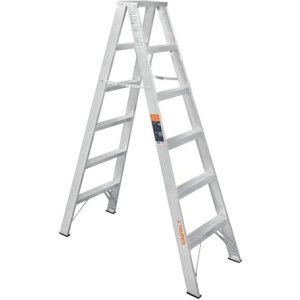 Escalera Doble De Tijera Truper® Tipo Ii, Aluminio, 10496 Color Aluminio