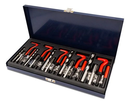 Kit Reparador Roscas Insertos Machos Mechas Bremen® 6655 Rojo - Imagen 8