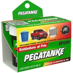 Super Cola Todo Epoxi Alta Temperatura Pegatanke Negra Negro