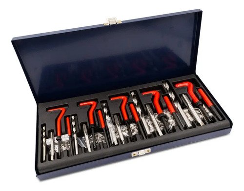 Kit Reparador Roscas Insertos Machos Mechas Bremen® 6655 Rojo - Imagen 5