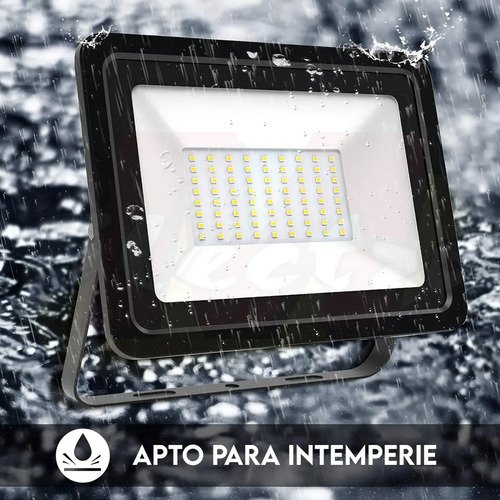 Foco Reflector Led Exterior 200w Con 1 Año Negro Blanco Frio - Imagen 7