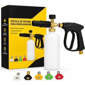 Pistola Lanza Espuma Nieve Lavado Autos Snow Foam Y Punteros