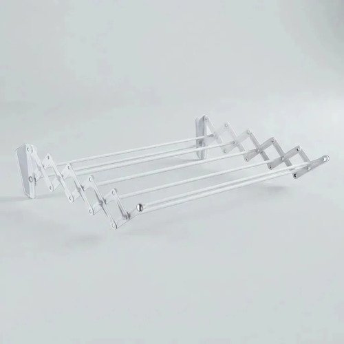 Tender Pared Ropa Extensible Premium 80cm 7 Varillas Blanco Plegafacil C/soporte - Imagen 7