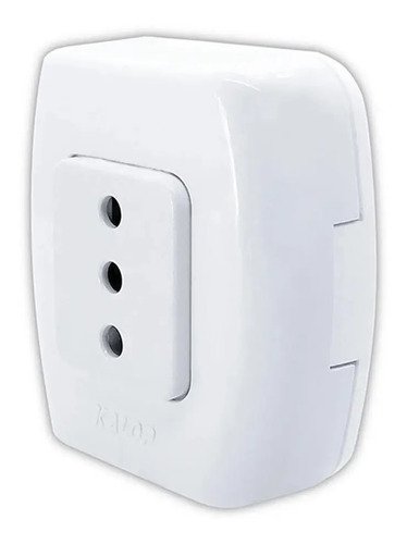 Enchufe Kalop Tekna Ks39672 Blanco Sobreponer 10a - Imagen 3