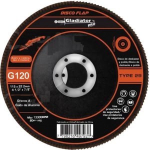 Discos Flap 5 Unidades Granos 40 60 80 100 120 Gladiator Pro