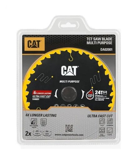 Disco Cat Multipropósito 184 X 30 X 1.5 X 40 Dientes Fubral Negro