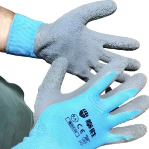 Guantes De Trabajo Seguridad Resistentes De Nitrilo Y Goma Amarillo