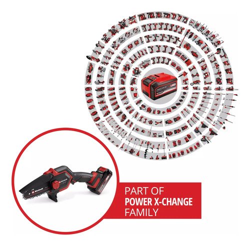 Motosierra De Poda Inalámbrica Ge-ps 18/15 Libag Kit Einhell Rojo 50 Hz - Imagen 3