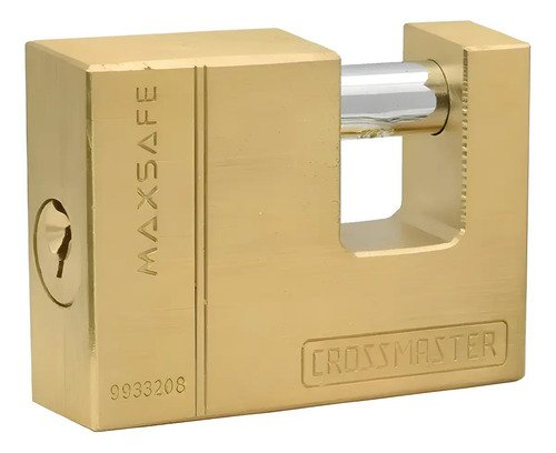 Candado De Bronce Maxsafe Perno Horizontal 50mm Crossmaster Bronce
