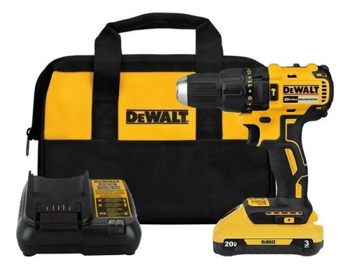 Taladro Atornillador Dewalt Percutor 20v C/bateria Amarillo 50hz/60hz