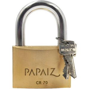 Candado Papaiz Bronce 70 Mm Amarillo
