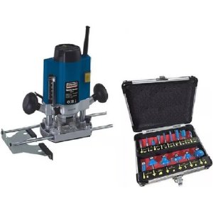 Fresadora Router 1020w 6/8mm Foreman + Kit 12 Fresas - Tyt