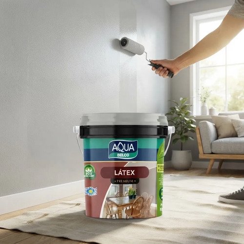 Pintura Premium Interior Belco Aqua Superlavable 18l -tyt Blanco Mate - Imagen 3
