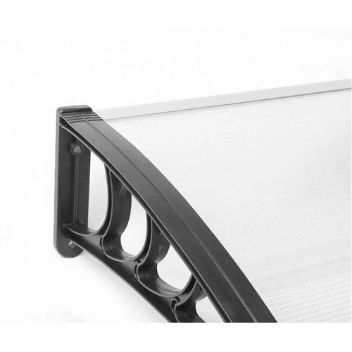 Toldo Alero Transparente 120 X 80 De Policarbonato Transparente - Imagen 4