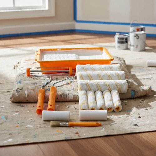 Set Kit Rodillo Pintura + Bandeja 14 En 1 Ingco Hktcb862302 - Imagen 10