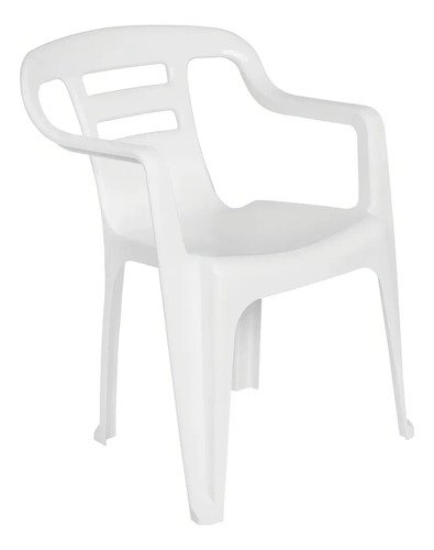 Mesa Cuadrada De Plástico Blanco Con 4 Sillas Mor Para Exterior - Imagen 4