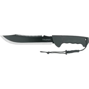 Machete Doble Filo 10 Cacha Inyectada, Truper Con Funda 103015