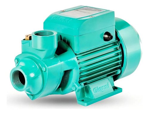 Bomba Periférica Presión Agua Gianni 0.5 Hp Modelo Gqm Turquesa