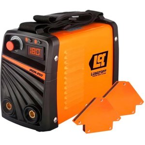 Soldadora Inverter Mma Inversor 180a Anti Stick Lusqtoff Color Naranja Frecuencia 50 Hz/60 Hz Naranja/negro
