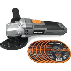 Amoladora Angular Gladiator Pro Aa 415/2 Plus Aa 515/2 De 50 hz/60 hz Color Gris 700 w 220 v + Accesorios