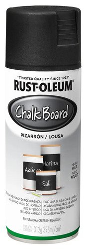 Aerosol Pizarrón Rust-oleum Chalkboard Negro Para Concreto, Madera Y Metal 395ml