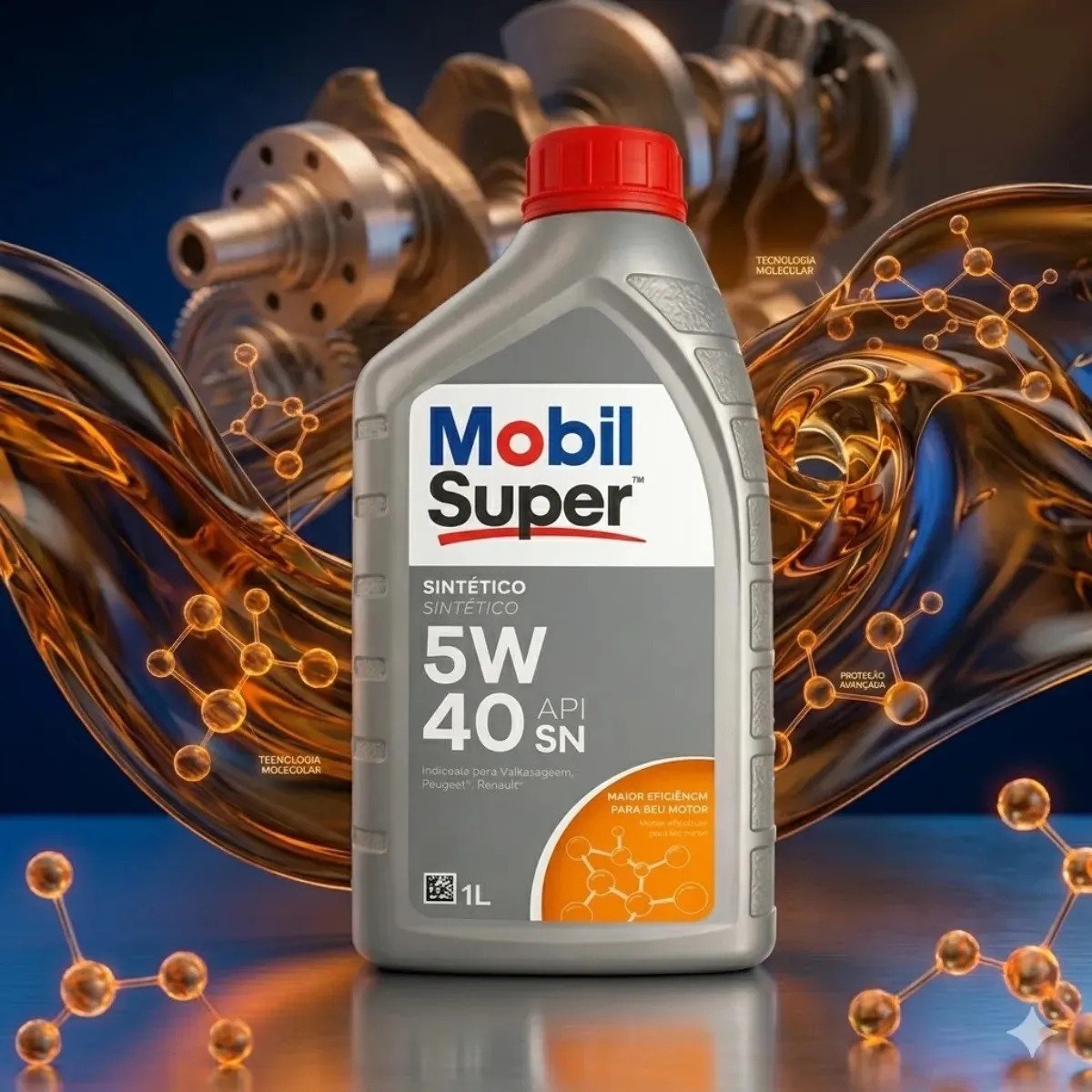 Aceite De Motor Sintético Mobil Super 5w40 Super 3000