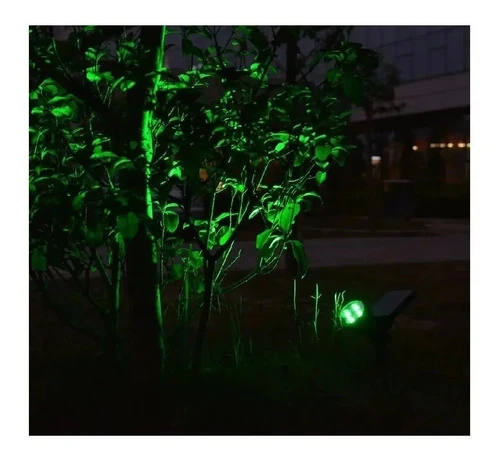 Foco Solar Jardin Exterior Luz Led Verde 2w Tyt Blanco Blanco Cálido - Imagen 3