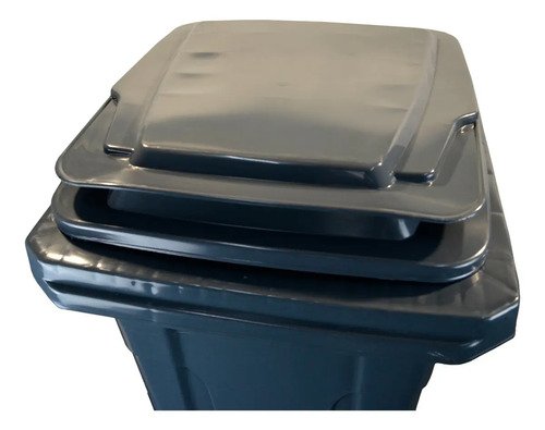 Contenedor Tacho De Basura Residuos Con Ruedas 120 Lts Color Gris - Imagen 4