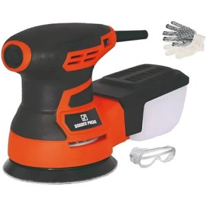 Lijadora Roto Orbital Profesional 350w Lijas 125mm - Tyy Naranja Claro 50hz