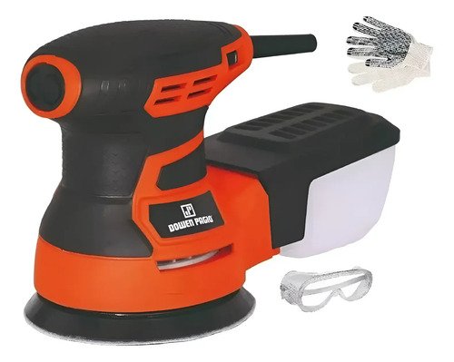 Lijadora Roto Orbital Profesional 350w Lijas 125mm - Tyy Naranja Claro 50hz