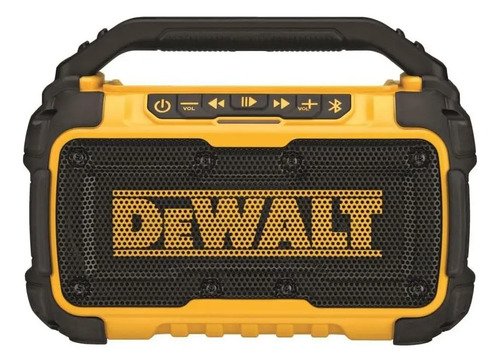 Altavoz Bluetooth Dewalt Dcr010 20v Resistente Para Trabajo Amarillo Negro