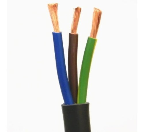 Cable Bajo Goma 3x2 Mm Negro - Precio Por 20mts - Tyt Negro - Imagen 2