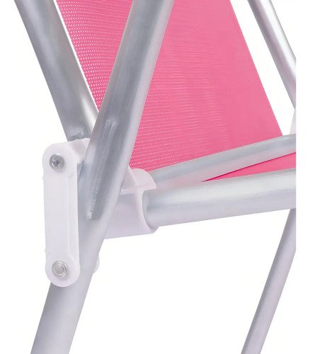 Sillón Sannet High Beach Kit 3, Silla De Piscina De Aluminio Rosa - Imagen 7