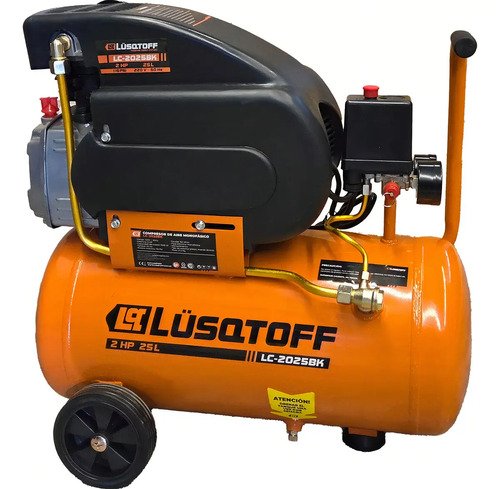 Compresor De Aire Eléctrico Portátil Lüsqtoff Lc-2025bk 25l 2hp Naranja 50 Hz Monofásica - Imagen 5