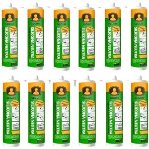 12 Silicona Neutra Transparente Secur 300ml Con Fungicida