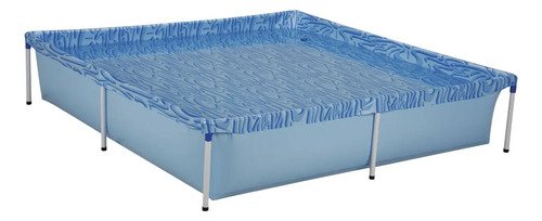 Pileta Estructural Cuadrada Mor 001003 Con Capacidad De 1500 Litros 1.89x 1.89 M Azul - Imagen 5