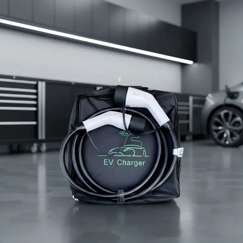 Cable De Carga Tipo 2 O Gbt Cargador Adaptador Auto Electric Blanco Con Negro - Imagen 7