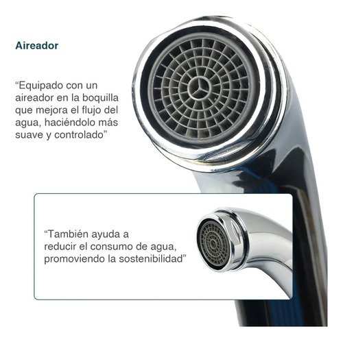 Grifería Mulata Monocomando Pared Modelo 33003 Crystal Acero Brillante - Imagen 7