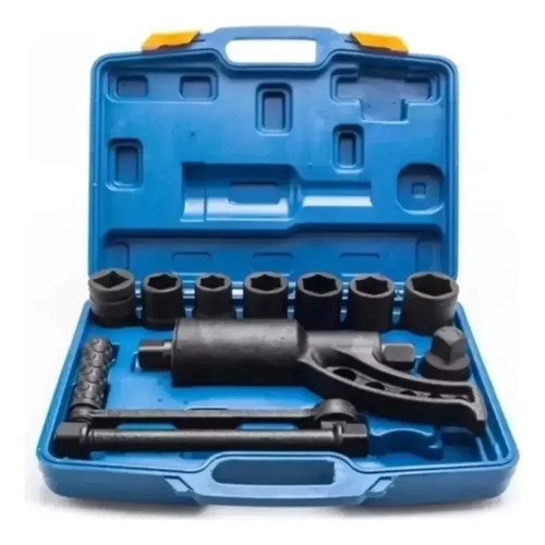 Torque Multiplicador Fuerza Industrial 8 Dados Llave De Tors Azul - Imagen 9