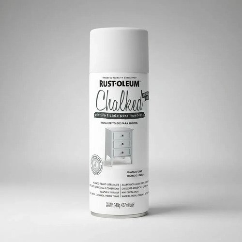 Pintura Aerosol Tizado Rust-oleum Blanco Lino Cerámica Madera 354ml Blanco Lino - Line White