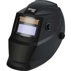 Careta Soldar Hessen Pro Sombra Ajustable Solar Negro Plástico
