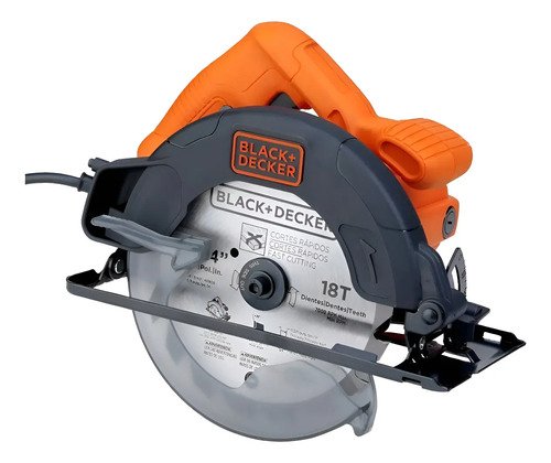 Sierra Circular 1400 W Black + Decker Cs1004 Profesional Tyt Naranja 50 Hz/60 Hz