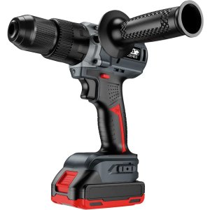Taladro Equus Pro Series Motor S/ Carbones Con 1 Bateria Rojo