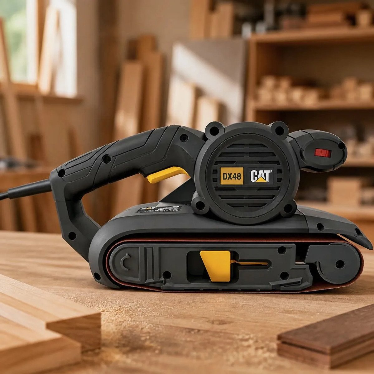Lijadora De Banda 950w Cat Dx48 Con Bolsa Negro - Imagen 2