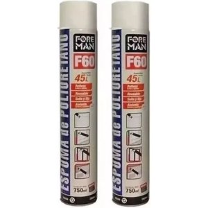 2 Espumas De Poliuretano Exp. Foreman X2  C/canula 750ml