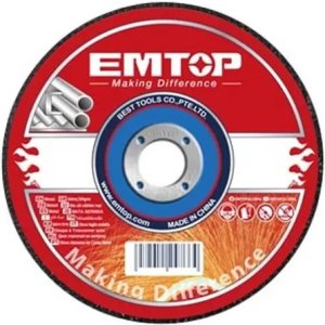 Disco De Corte Metal Inox. 4 Emtop Abrasivos Caja 10un Febo Color Negro